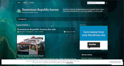 Desktop Screenshot of dominicanrepublichouses.wordpress.com