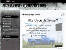 Tablet Screenshot of alltheabovephotography.wordpress.com