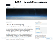 Tablet Screenshot of lanarkspace.wordpress.com