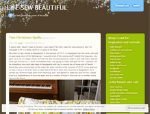 Tablet Screenshot of lifesewbeautiful.wordpress.com