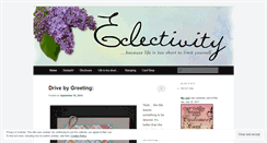 Desktop Screenshot of eclectivity.wordpress.com