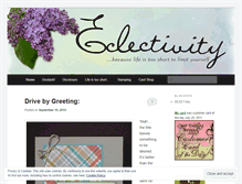 Tablet Screenshot of eclectivity.wordpress.com