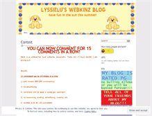 Tablet Screenshot of lyssielu.wordpress.com