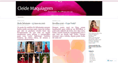 Desktop Screenshot of cleidemaquiadora.wordpress.com