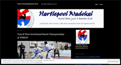 Desktop Screenshot of hartlepoolwadokai.wordpress.com