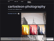 Tablet Screenshot of carlosleonphotography.wordpress.com