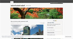 Desktop Screenshot of mixedmindsalad.wordpress.com