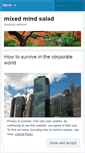Mobile Screenshot of mixedmindsalad.wordpress.com
