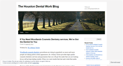 Desktop Screenshot of houstondentalwork.wordpress.com