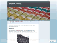 Tablet Screenshot of handmadehappiness.wordpress.com