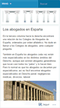 Mobile Screenshot of abogadose.wordpress.com