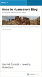 Mobile Screenshot of annainhuancayo.wordpress.com