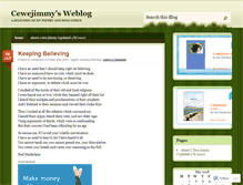 Tablet Screenshot of cewejimmy.wordpress.com