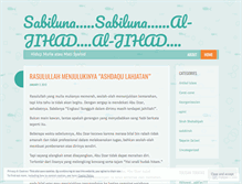 Tablet Screenshot of mujahiddien.wordpress.com