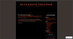 Desktop Screenshot of defendingfreedom.wordpress.com