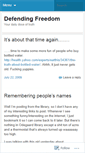 Mobile Screenshot of defendingfreedom.wordpress.com