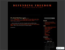 Tablet Screenshot of defendingfreedom.wordpress.com