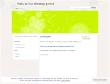 Tablet Screenshot of dressupgames.wordpress.com