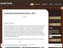 Tablet Screenshot of meekduds.wordpress.com