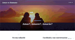 Desktop Screenshot of amareshumano.wordpress.com