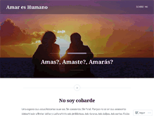 Tablet Screenshot of amareshumano.wordpress.com