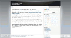 Desktop Screenshot of mycricketvideo.wordpress.com