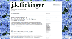 Desktop Screenshot of jkflickinger.wordpress.com