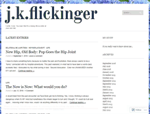 Tablet Screenshot of jkflickinger.wordpress.com