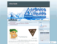 Tablet Screenshot of cronicaliquida.wordpress.com