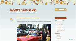 Desktop Screenshot of angelasglassstudio.wordpress.com