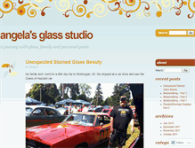 Tablet Screenshot of angelasglassstudio.wordpress.com