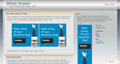 Desktop Screenshot of britneysimpson.wordpress.com
