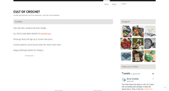 Desktop Screenshot of cultofcrochet.wordpress.com
