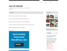 Tablet Screenshot of cultofcrochet.wordpress.com