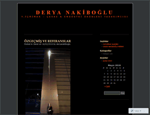 Tablet Screenshot of deryanakiboglu.wordpress.com