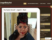 Tablet Screenshot of angelbstylist.wordpress.com