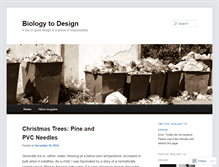 Tablet Screenshot of biologytodesign.wordpress.com