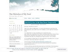 Tablet Screenshot of melodiamuse.wordpress.com