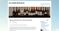 Desktop Screenshot of oleudsenwineblog.wordpress.com