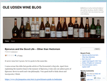 Tablet Screenshot of oleudsenwineblog.wordpress.com