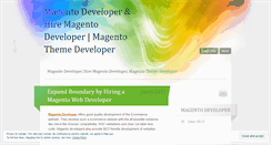 Desktop Screenshot of magentodeveloperblog.wordpress.com