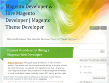 Tablet Screenshot of magentodeveloperblog.wordpress.com