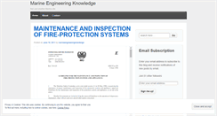 Desktop Screenshot of marineengineeringknowledge.wordpress.com
