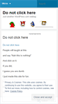 Mobile Screenshot of donotclickhere.wordpress.com