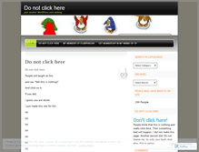 Tablet Screenshot of donotclickhere.wordpress.com