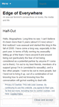 Mobile Screenshot of edgeofeverywhere.wordpress.com