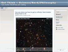 Tablet Screenshot of getthink.wordpress.com