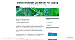 Desktop Screenshot of hummerhummer.wordpress.com