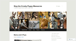 Desktop Screenshot of crosbypuppymassacre.wordpress.com