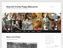 Tablet Screenshot of crosbypuppymassacre.wordpress.com